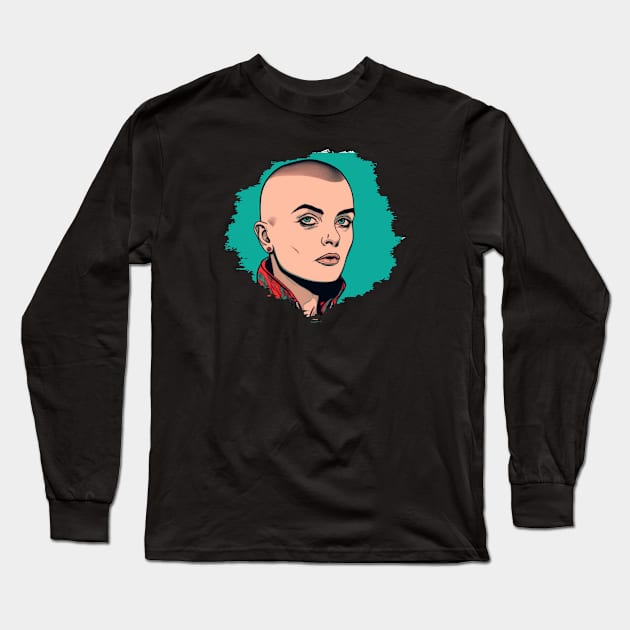Sinéad O'Connor Long Sleeve T-Shirt by Pixy Official